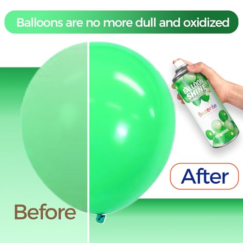 Image of Bezente Green Apple Scent Balloon Shine Spray 15oz High-Gloss for Parties