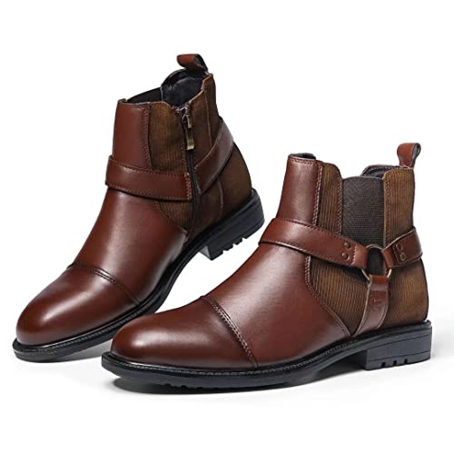 Image of Arkbird Chelsea Ankle Boots for Men Genuine Leather Oxford Casual and Formal Dress Boot