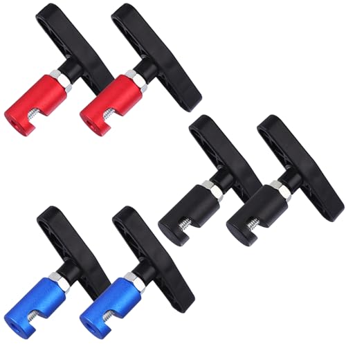 Image of 6Pcs Car Hood Prop Struts Clamp Lift Support Clamp Hood Strut Clamps 0.55 inchLift-s Support Retaining Clip for Car Cars Hoods Prop Rod Rod Retaining Holder Tool (BK,YE, RD)