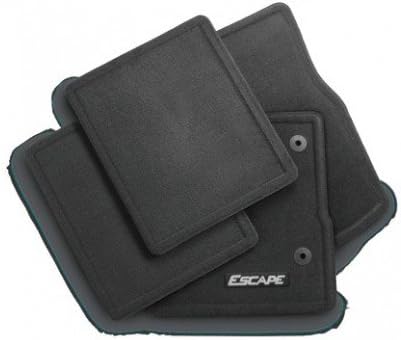 Ford 2013-2016 Escape Carpeted Floor Mats Charcoal Black Front & Rear w Logo OEM