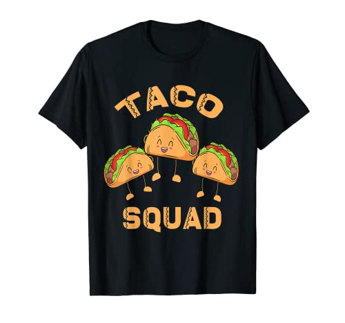 Taco Squad Mexican Party Lover Cinco De Mayo Crew Uomini Donne Maglietta