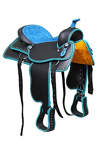 Selle de cheval Western SS19 ensemble complet de haute résistance aux finitions soignées - 3