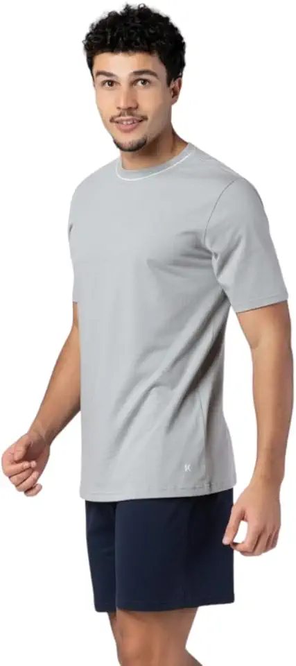 Pijama Masculino Manga Curta Gola Redonda Malha Algodão Keeper