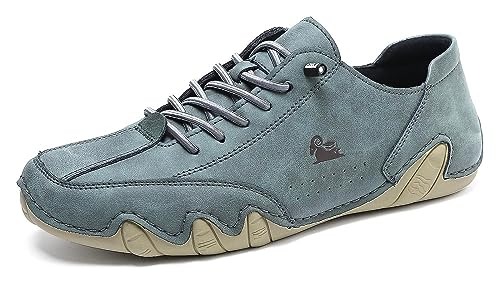 Man Handmade Shoes,Casual Shoes Slip On Flat Boat Shoes Low Top Men's Sneakers Non-Slip Breathable Men's Boots