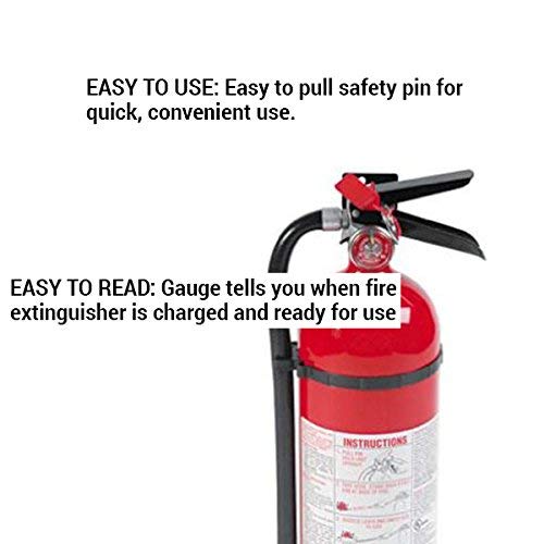 Kidde 466112 ABC Pro Multi-Purpose Dry Chemical Fire Extinguisher, UL Rated 3-A, 40-B:C, Easy to Read Gauge, Easy to Pull Safety Pin / 4-Fire Extinguishers
