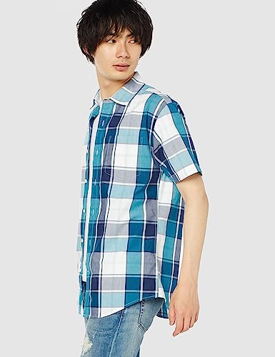 Image of Amazon Essentials Men's Regular-Fit Short-Sleeve Poplin Shirt, Collared, Washed