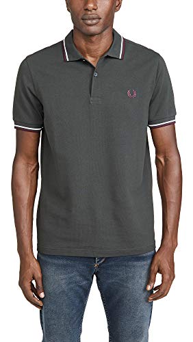 Fred Perry Twin Tipped Shirt "Anthracite", Polo - S