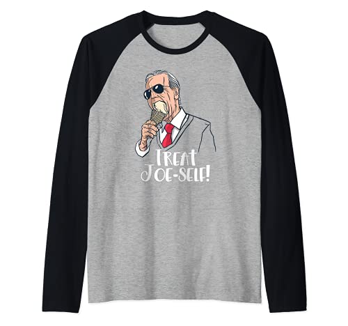 Méme humoristique « Treat Joe-Self » - Président Joe Biden - Eats Manche Raglan