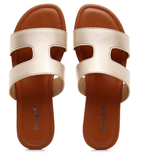 Trendy Vegan Slide Sandals with Latex Insole - Image 5