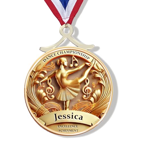Tina&Co Custom Award Medals with Ribbon for Kids & Adults, Design Your Own Gold, Silver & Bronze Medals for Competitions, Sports Events, and Celebrations (Arts and Cultural Competitions)