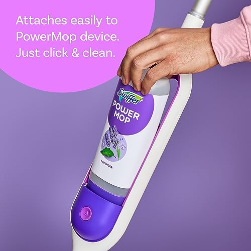 Swiffer Power Mop Refill Pack, Floor Cleaner for Mopping Tile, Vinyl, Laminate, Wood in Home, Bathroom, Kitchen, All Purpose Multi-Surface Cleaning, 5 Pads + 1 Lavender Solution - Image 5