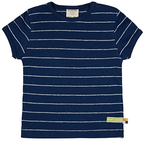 T-Shirt Streifen mit Leinen, GOTS Zertifiziert