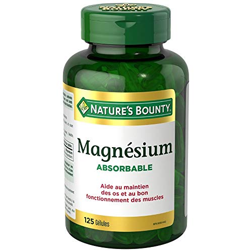 Nature's Bounty Absorbable Magnesium, 125 Liquid Softgels Capsules #TOP3