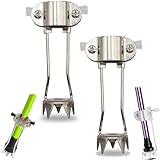 Suweiyuanshiyi 2PCS Ice Cane Tip Attachment - 5 Prong Retractable Folding Grip for Walking Sticks,Essential for Safer Walking in Ice and Snow Sticks Winter