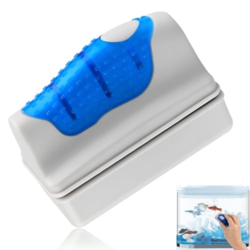 AVQY Magnetic Fish Tank Cleaner Aquarium Magnet Glass Cleaner Fish Tank Algae Scraper Brush Cleaner Aquatic Algae Scraper Scrubbing Tool for Fish Tank Under 50 Gallon