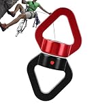 Kletter-Clips – 30 kN starker Karabiner, Verriegelungsring mit Drehseil, robuster Anschluss für Rettung, Wandern, Gürtel, Boot, Paracord, Rucksack, Schaukel, Fitnessstudio, Geldbörse, Outdoor-Tasche