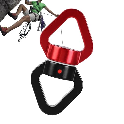 Clips de escalada, mosquetón fuerte de 30 kN, anillo de dispositivos de cuerda giratoria de bloqueo, conector resistente para cinturón de rescate, senderismo, barco, mochila, columpio, gimnasio, bolsa