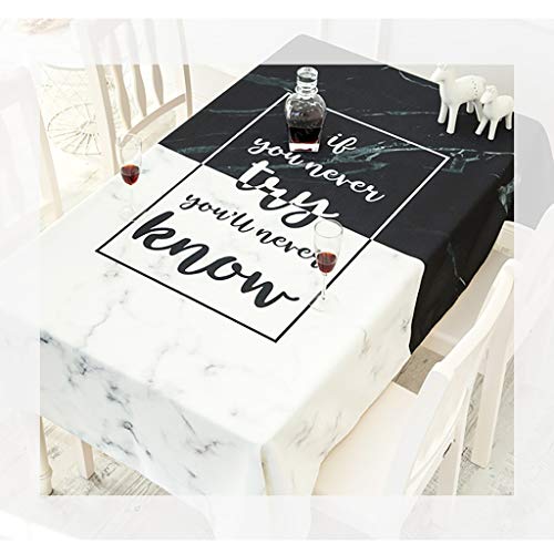 Nappe imperméable rectangle et carrée en tissu coton lin de Noël - 3