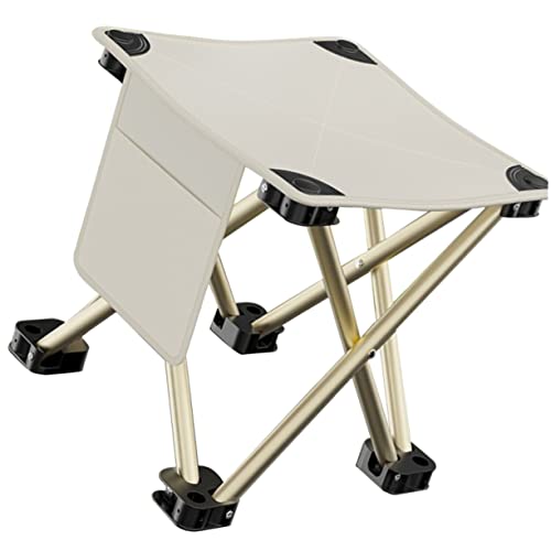 Toyvian Portable Folding Stool Lightweight Collapsible Fishing Chair Multi Functional Outdoor Camp Seat Compact Design for for Camping Hiking and Fishing
