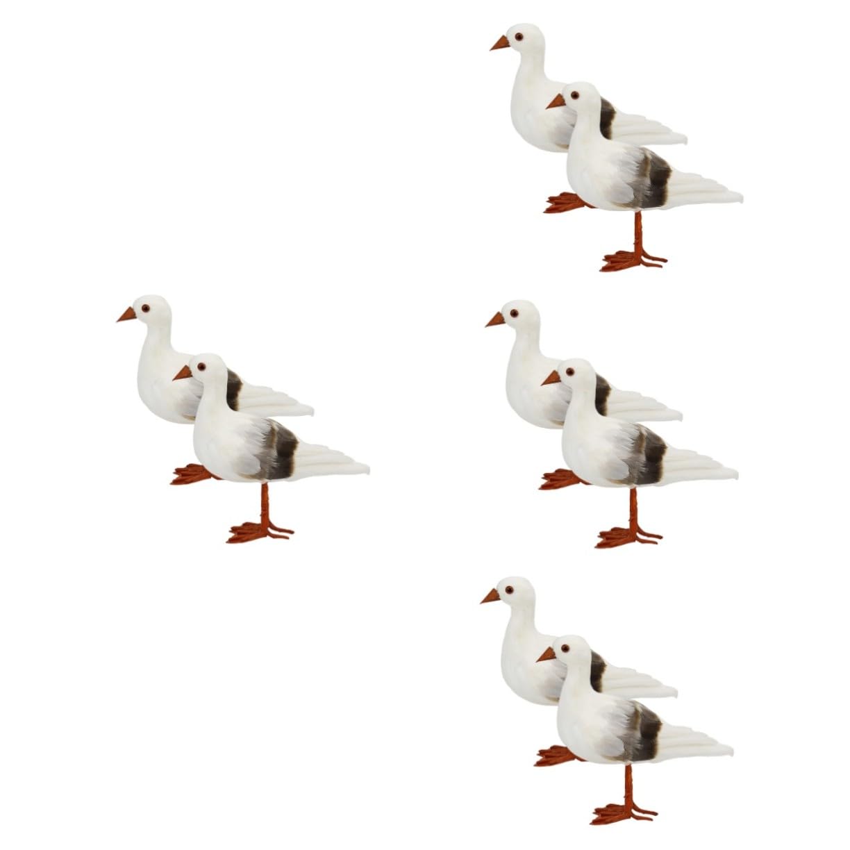 Figurine oiseau méditerranéenne pour maison et jardin, le lot de 8 oiseaux décoratifs de balcon