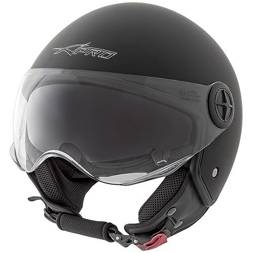 Casco jet moto con visera solar para evitar deslumbramientos 2