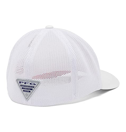 Columbia Unisex Pfg Mesh Ball Cap, White, Vivid Blue, Usa Flag, Small/Medium #TOP6