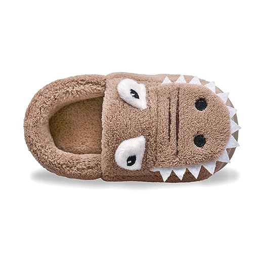 Winter Warm Slippers Plush Cute Dinosaur Bedroom House Indoor Shoes Dinosaur Foot Slippers3