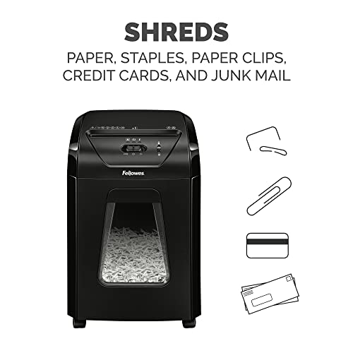 Fellowes Powershred 12 Sheet Cross-Cut Paper Home Office Paper Shredder, 19.50" H x 9.69" W x 13.44" D image 8