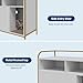 Hipicute Cat Litter Box Enclosure, Wooden Cat Washroom Furniture with Barn Door, Hidden Litter Box Cover, Dog Proof Feline Litter Boxes, Kitty House, Fit Most of Litter Box, White