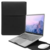 Custodia Per MacBook 13-14" In Pelle Impermeabile Con Supporto Regolabile - 4 In 1 Per Laptop - Foto 7