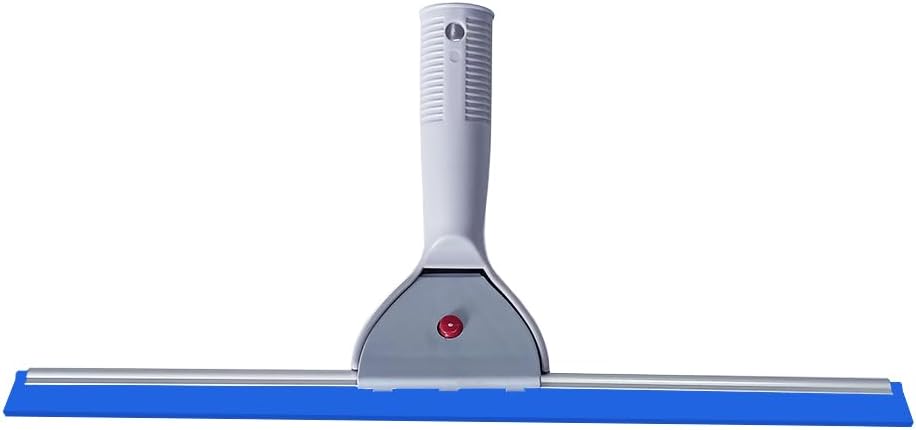 35cm Glass Cleaning Squeegee Silicone Blade Plastic Handle for Car Wrapping Window Duster Tinting Windshield Household Mirror Water Scraper (14IN/35CM, Blue) image 3