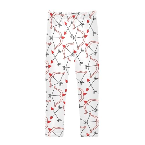 Bow with a Stretched String Girls Leggings,Workout Leggings for Girls Toddler Athletic Leggings Size for 3-10T