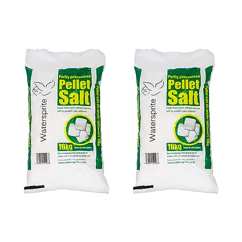 Watersprite 10kg Water Softener Salt Pellets Bag - Suitable for All Brands of Softeners Premium Quality High Purity White Salt Tablets Dissolves Evenly and Cleanly to Protect Your Softener (2)