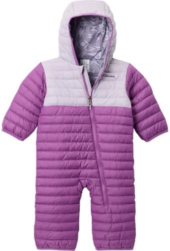 Columbia Baby Powder Lite 2 Reversible Bunting, Snowsuit Romper, Razzle, Lavender Pearl, 12-18