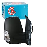 ALKAR 9032734 Espejo retrovisor calefactable abatible eléctricamente con espejo gran angular brazo corto de espejo convexo derecha