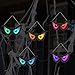 WATERGLIDE Halloween Flashing Spooky Eyes Lights, 5 Pairs Battery Operated Light Up Peeping Eyeball Auto Color Changing, for Outdoor Halloween Decoration Yard, Lawn, Graveyard Scenes and Party