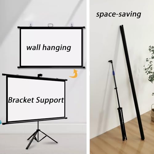 Pantalla portátil con trípode para proyector 60" 16:9 miniatura 4