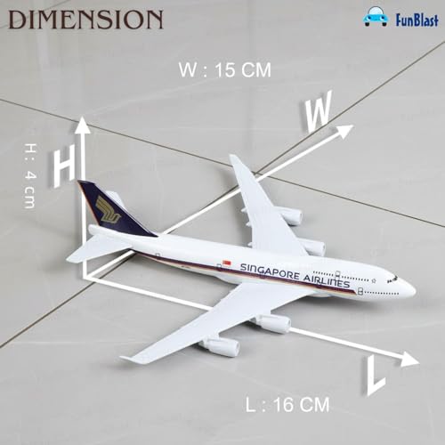 Image of FunBlast Diecast Aeroplane Scale Model - Airplane Miniature Model Only for Display, Size -14 Cm (A380)