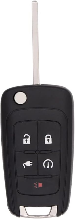 Keyless2Go Replacement for 5 Button PEPS Flip Key Chevrolet Volt OHT05918179 22923862