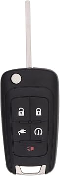 Keyless2Go Replacement for 5 Button PEPS Flip Key Chevrolet Volt OHT05918179 22923862