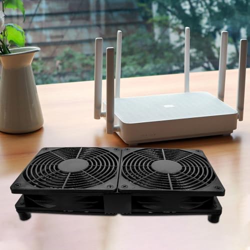 Ventilateur USB double pour PC et routeur UKCOCO ultra-mince - 4