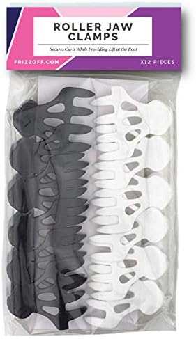 CURL KEEPER - Roller Jaw Clamps: Lift At The Roots For a Full Looking, Bouncy Style That Preserves The Natural Form Of Your Curls (12 Roller Jaw Clamps Per Pack)