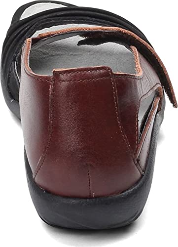Naot Women's Papaki Sandal Black Velvet/Cinnamon Combo 8-8.5 M Us #TOP3