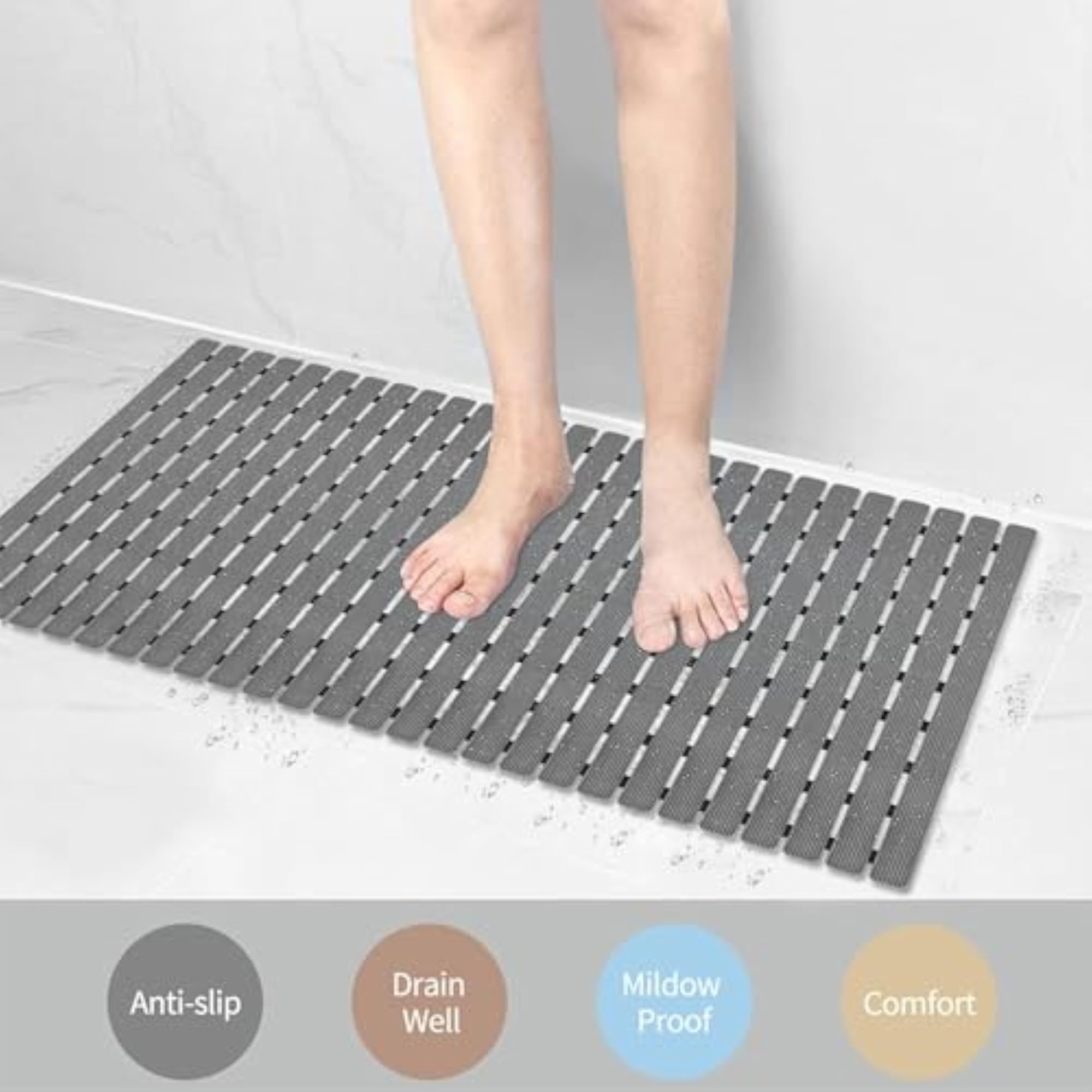 Secure Grip Non-Slip Bath Mat for Safe Bathing Experience