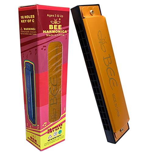 Gaita Harmonica 16 Furos (2 Linhas De 16) - Marca: Bee