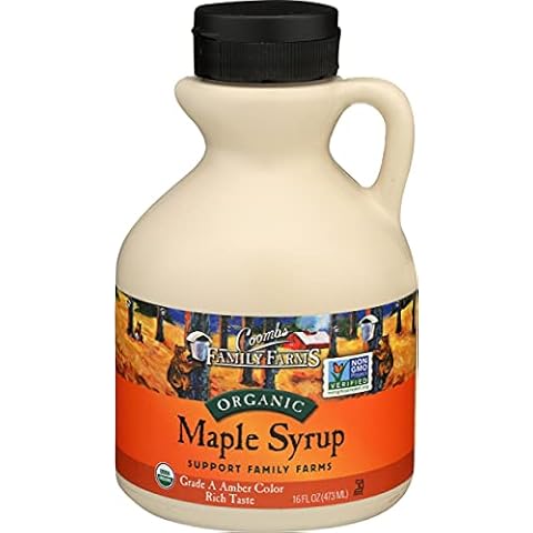 Coombs Family Farms Organic Maple Syrup, Grade A Amber Color, Rich Taste, 16 Fl Oz Cover