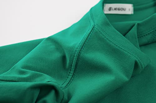Image of KLIEGOU Men's 100% Cotton Longline T-Shirt, Pre-Shrunk Soft