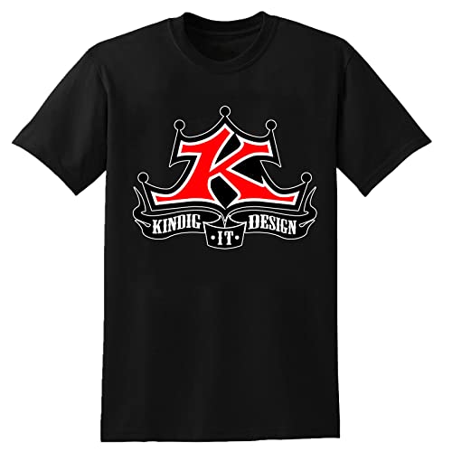 Kindig It Design Men's T-Shirt 2019 Cotton Short-Sleeve Print Funny Sleeve T-Shirt Unisex Men Tee Shirt Black XL