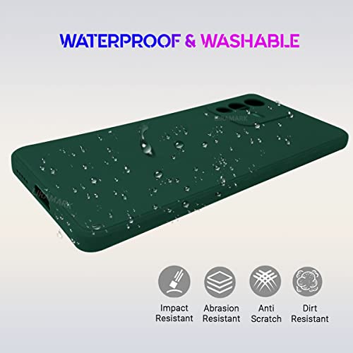Image of LIRAMARK Silicone Soft Back Cover Case for V23 Pro (5G) / Vivo S12 Pro (5G) (Silicone Green)