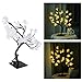 Xcello 24LED Fiber Optic Tree Lamp USB Powered Simulation Flower Light for Household Decoration, Warm White